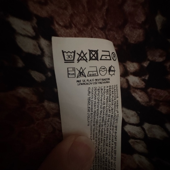 Mango Snake Print Maxi Shirt Dress V-Neck Long Sleeve - Picture 12 of 12